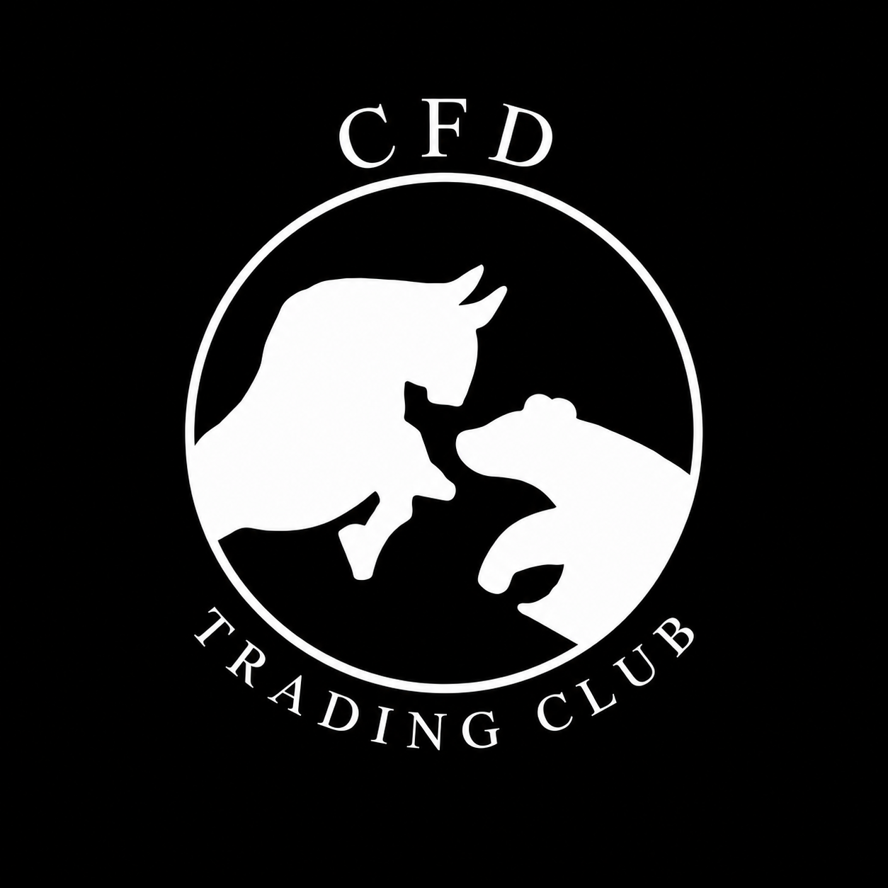 CFD Trading Club bull and bear emblem